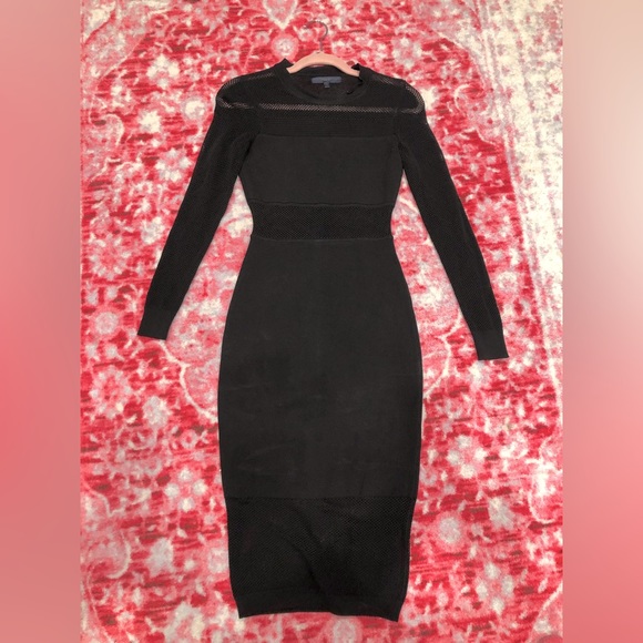 Rachel Roy Mesh Black Dress - Picture 3 of 5